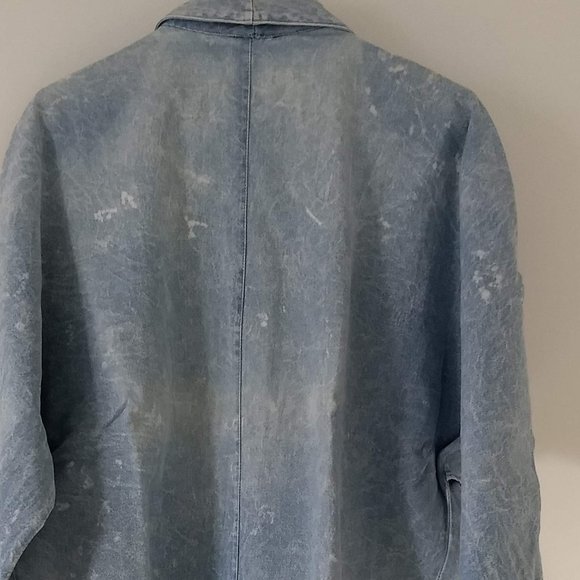 vintage 80s acid wash denim shirtdress topper🎈HOST PICK🎈 - Picture 14 of 15